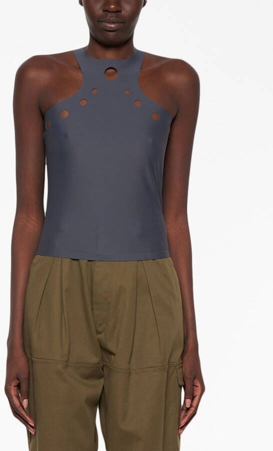 Jean Paul Gaultier Top met ronde hals Grijs