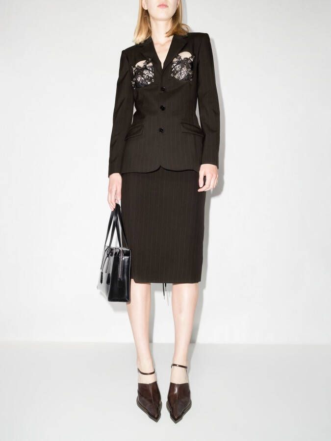 Jean Paul Gaultier x Lotta Volkova rok met veters Zwart