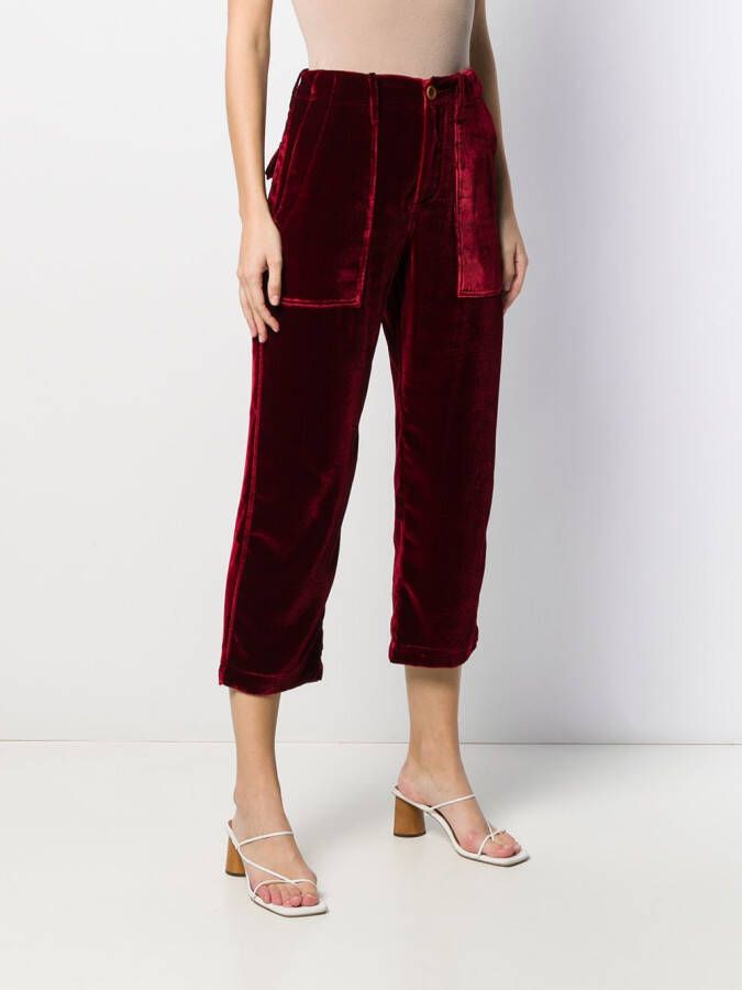 Jejia Cropped broek Rood