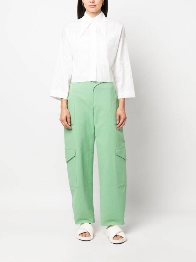 Jejia Gestreepte blouse Wit