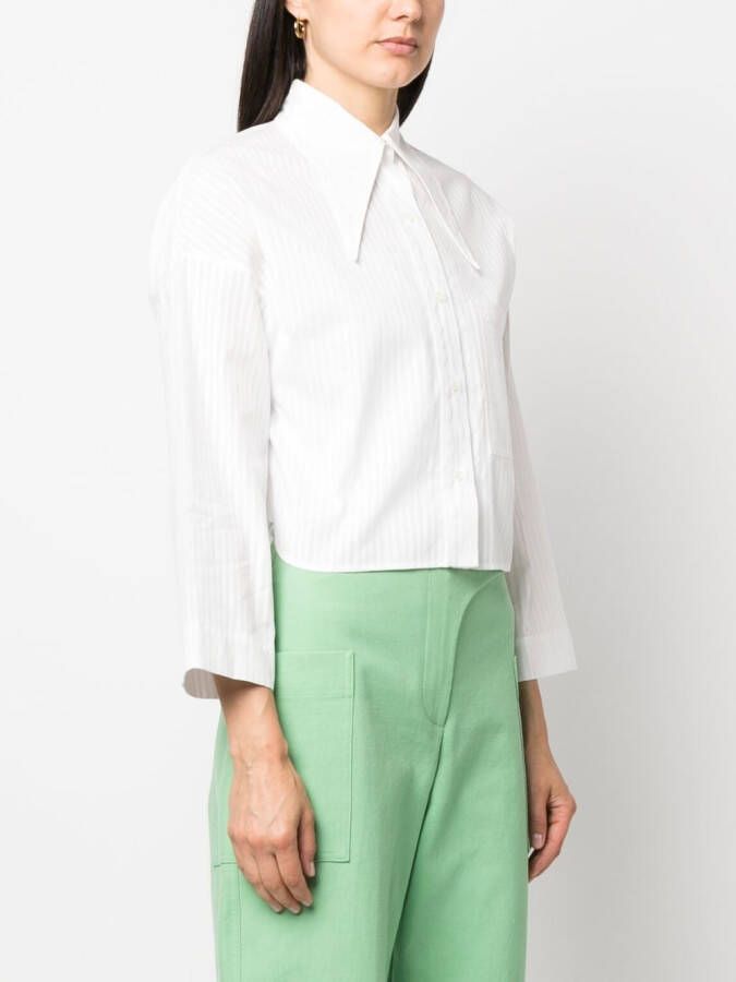 Jejia Gestreepte blouse Wit