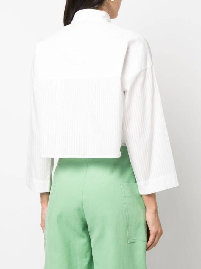 Jejia Gestreepte blouse Wit