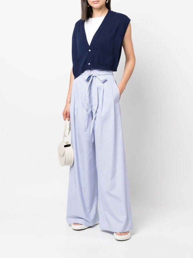 Jejia Gestreepte palazzo broek Blauw
