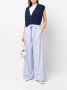 Jejia Gestreepte palazzo broek Blauw - Thumbnail 2
