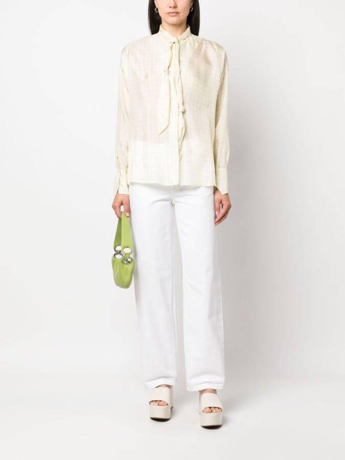 Jejia Blouse met strikdetail Geel