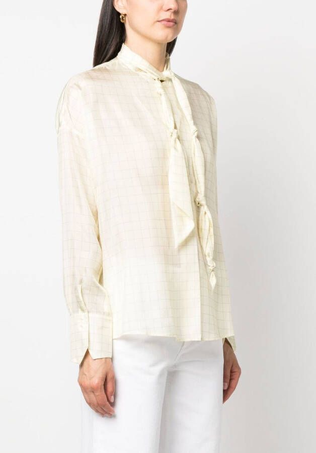 Jejia Blouse met strikdetail Geel