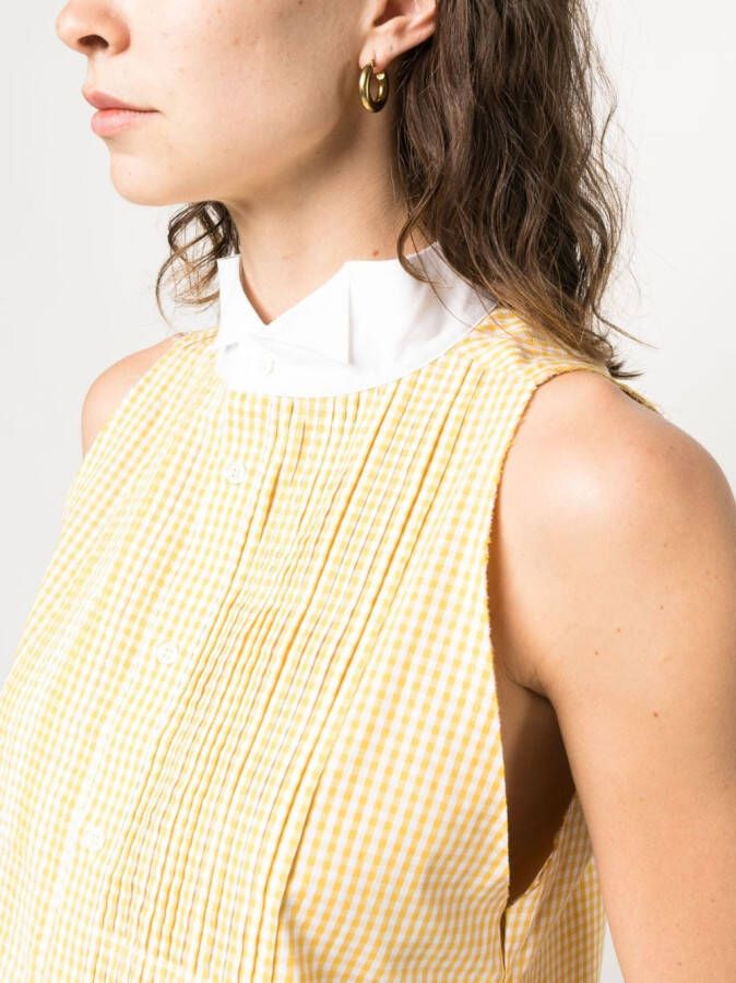 Jejia Mouwloos shirt Geel