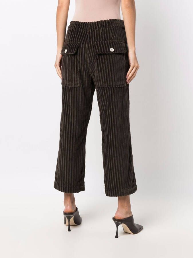 Jejia Ribfluwelen broek Bruin