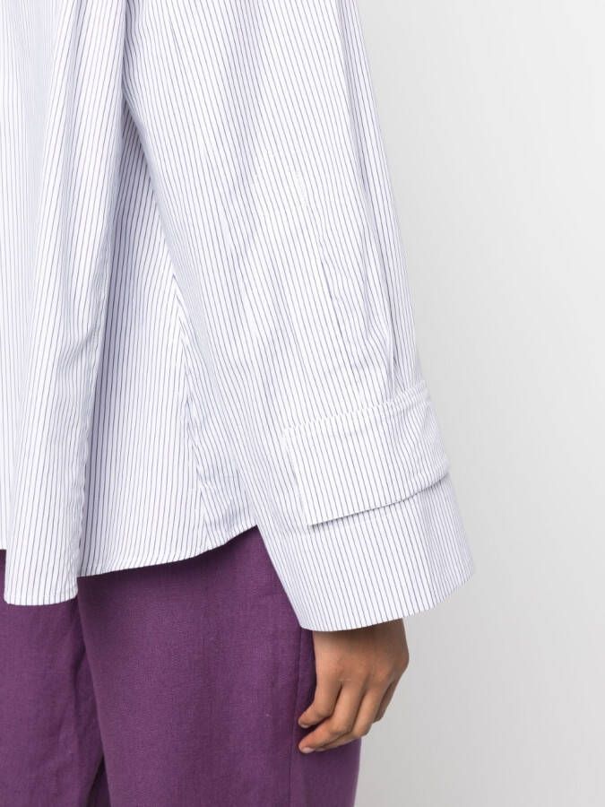 Jejia Gestreepte blouse Wit