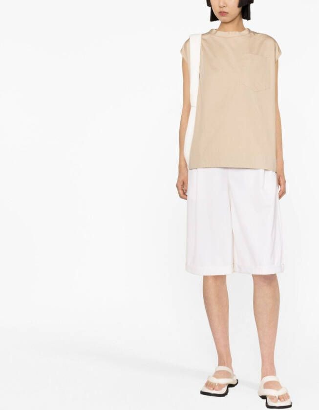 Jejia T-shirt met borstzak Bruin