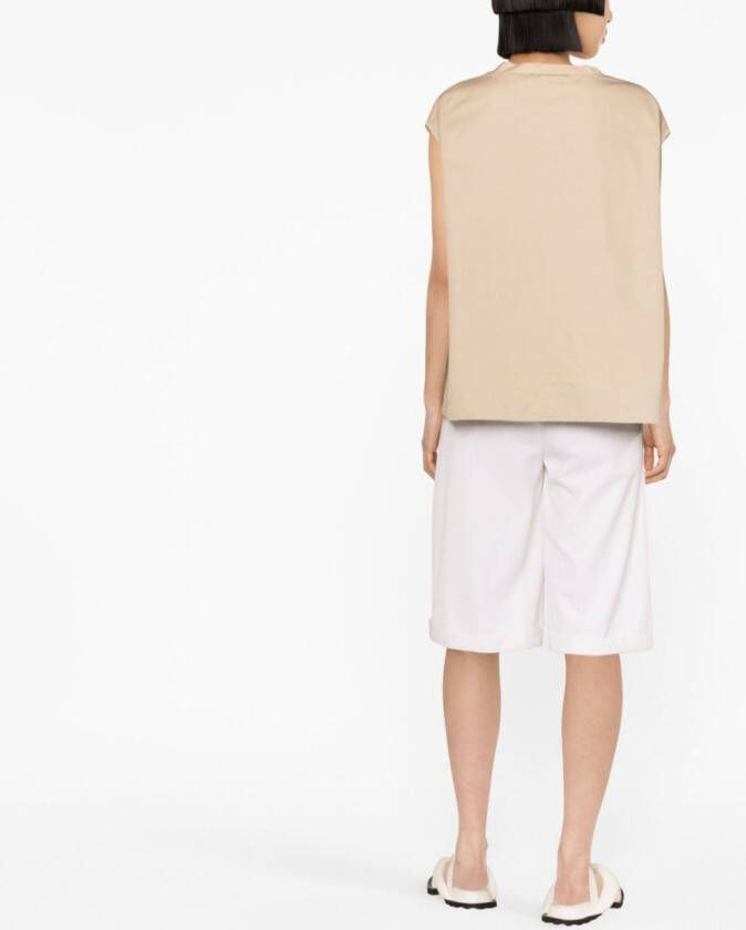 Jejia T-shirt met borstzak Bruin