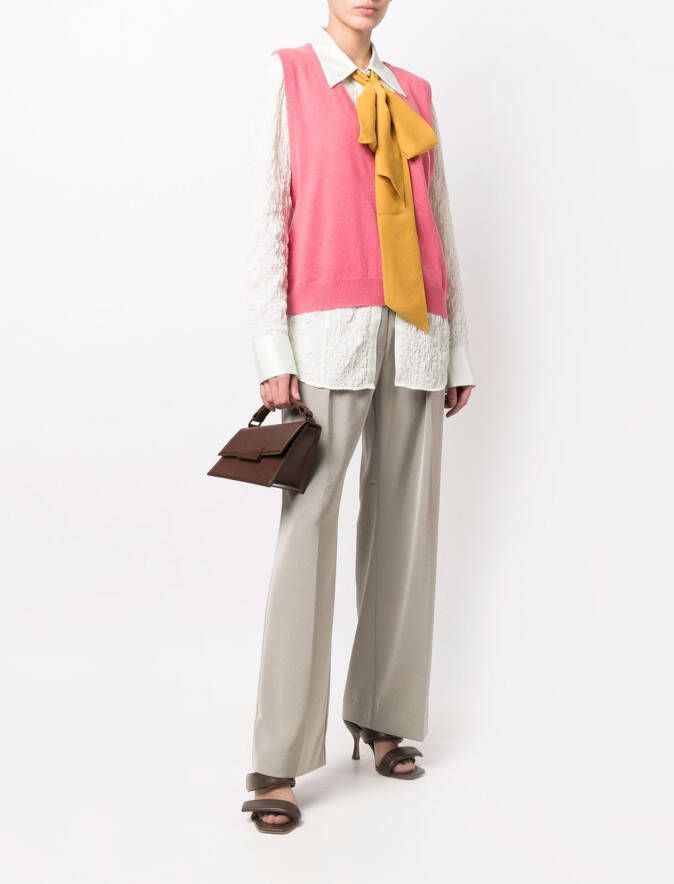 Jejia Vest met geknoopt detail Roze