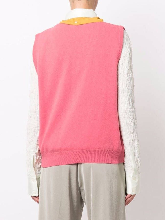 Jejia Vest met geknoopt detail Roze
