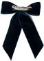 Jennifer Behr Fluwelen clip Blauw - Thumbnail 2