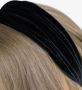 Jennifer Behr Fluwelen haarband Zwart - Thumbnail 2