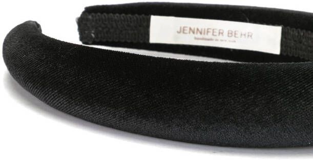 Jennifer Behr Fluwelen haarband Zwart