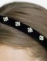 Jennifer Behr Haarband verfraaid met parels Zwart - Thumbnail 3