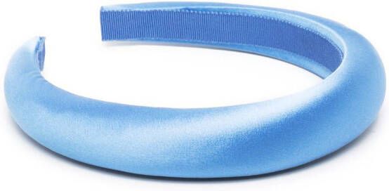 Jennifer Behr Satijnen haarband Blauw