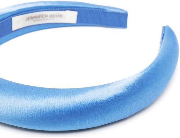 Jennifer Behr Satijnen haarband Blauw