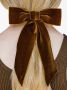 Jennifer Behr Fluwelen baret Bruin - Thumbnail 2