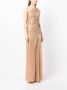 Jenny Packham Asymmetrische jurk Bruin - Thumbnail 3