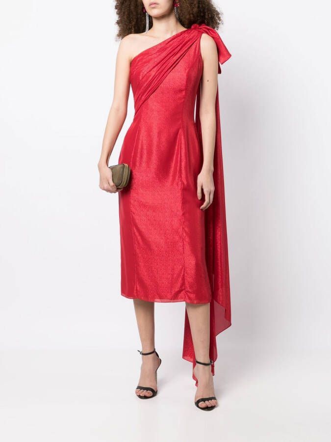 Jenny Packham Asymmetrische jurk Roze