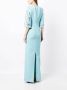 Jenny Packham Ava three-quarter sleeve gown Blauw - Thumbnail 4