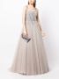 Jenny Packham Avondjurk met vierkante hals Zilver - Thumbnail 2