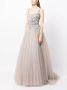 Jenny Packham Avondjurk met vierkante hals Zilver - Thumbnail 3