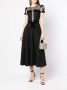 Jenny Packham Midi-jurk met stippen Zwart - Thumbnail 2