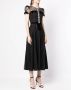 Jenny Packham Midi-jurk met stippen Zwart - Thumbnail 3