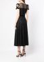 Jenny Packham Midi-jurk met stippen Zwart - Thumbnail 4