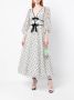 Jenny Packham Midi-jurk met strikdetail Wit - Thumbnail 2