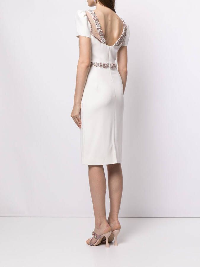 Jenny Packham Midi-kokerrok Wit