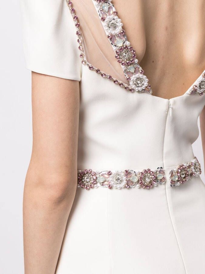 Jenny Packham Midi-kokerrok Wit