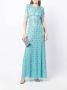 Jenny Packham Verfraaide jurk Blauw - Thumbnail 2