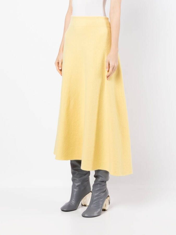 Jil Sander A-lijn rok Geel