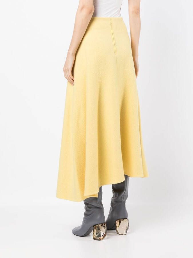 Jil Sander A-lijn rok Geel
