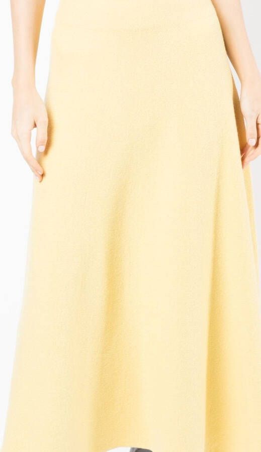 Jil Sander A-lijn rok Geel