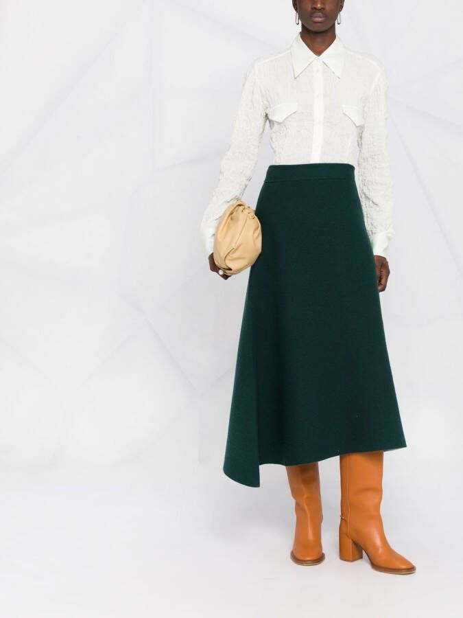 Jil Sander A-lijn rok Groen