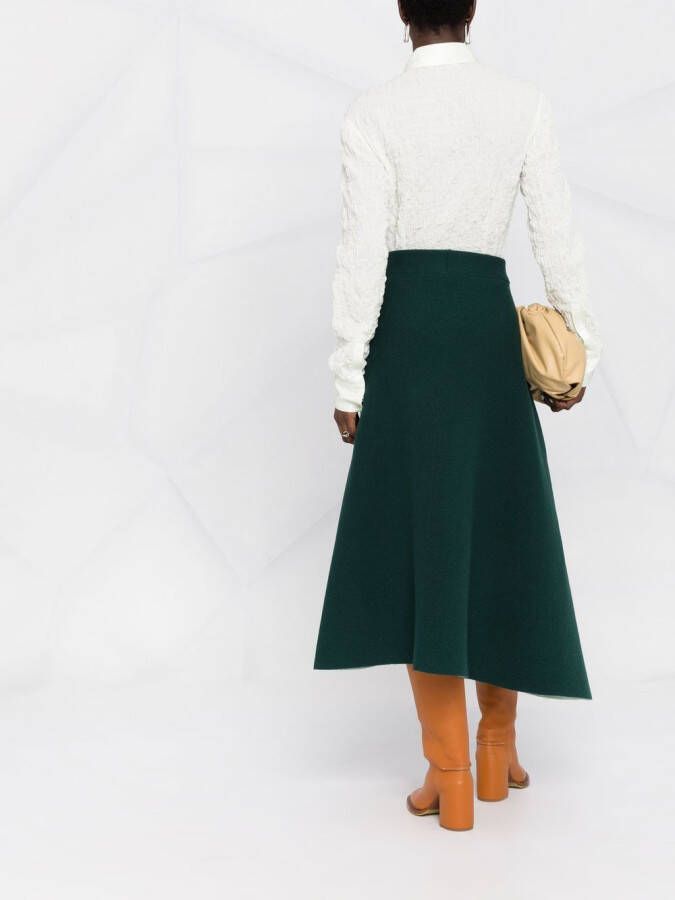 Jil Sander A-lijn rok Groen