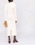 Jil Sander Asymmetrische midi-jurk Beige - Thumbnail 4