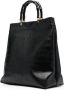 Jil Sander Shopper met bamboe handgreep Zwart - Thumbnail 3