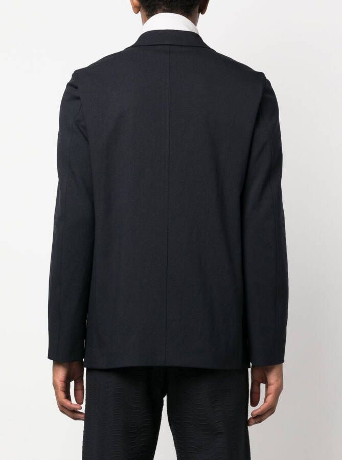 Jil Sander Blazer met enkele rij knopen Blauw