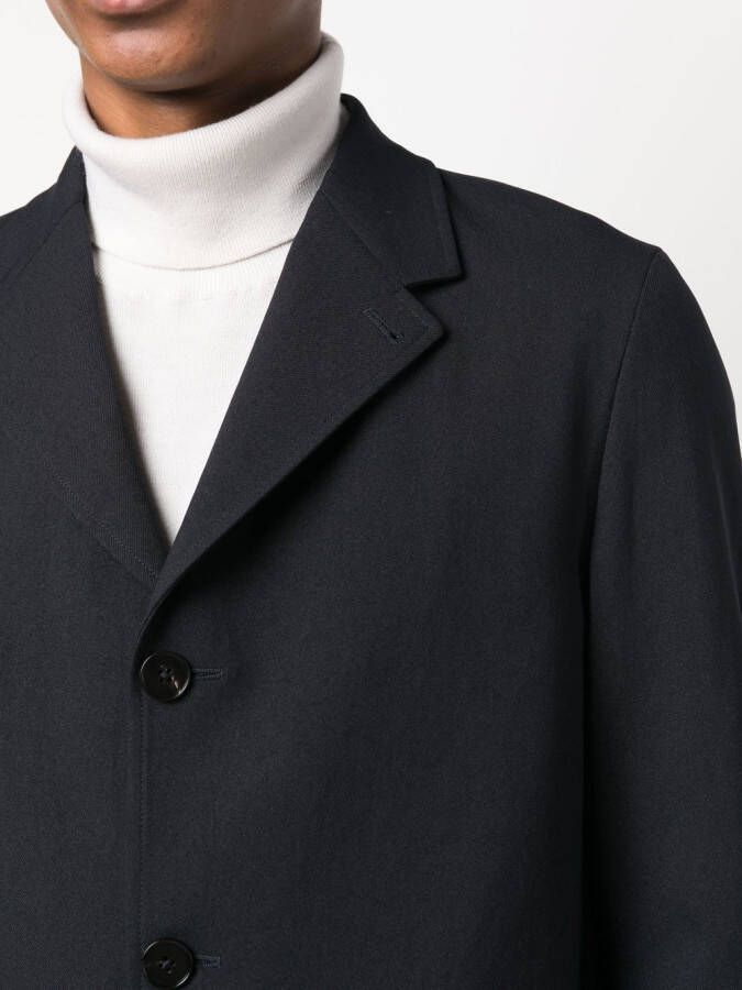 Jil Sander Blazer met enkele rij knopen Blauw