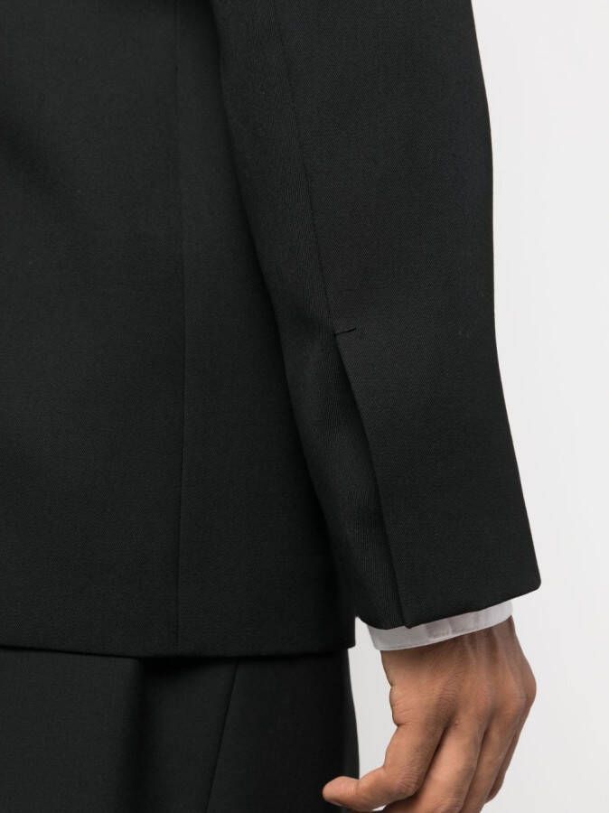 Jil Sander Blazer met enkele rij knopen Zwart