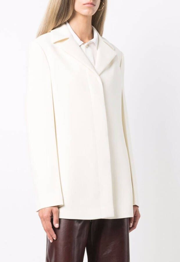 Jil Sander Blazer met enkele rij knopen Zwart