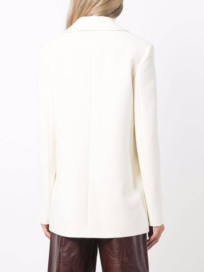 Jil Sander Blazer met enkele rij knopen Zwart
