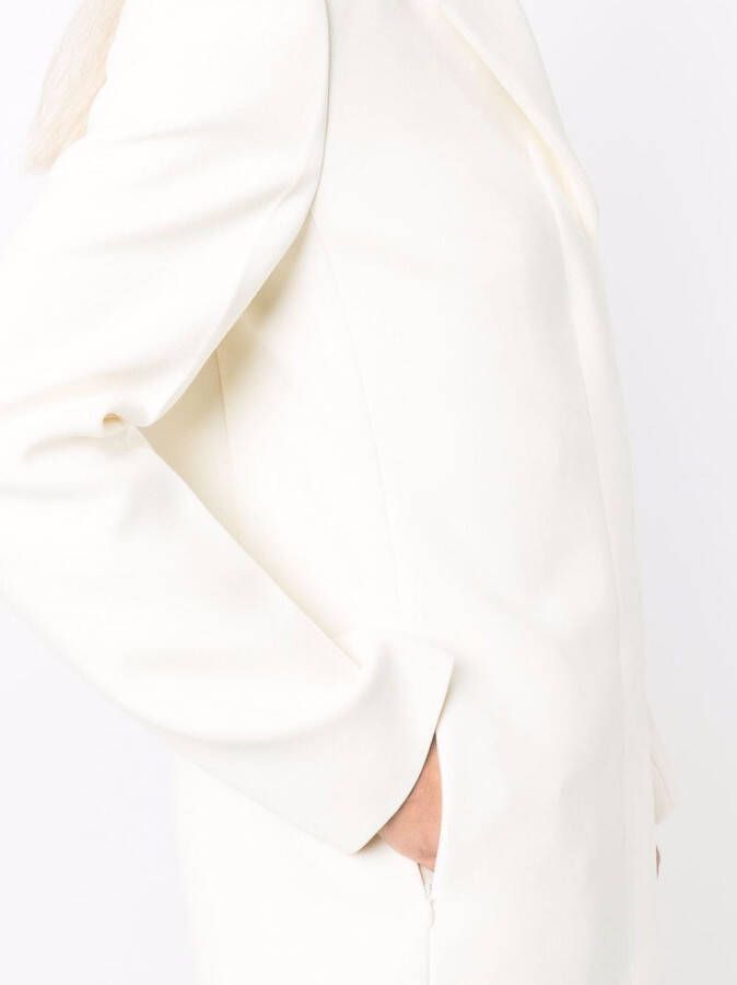 Jil Sander Blazer met enkele rij knopen Zwart