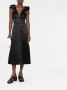 Jil Sander Midi-jurk met strikdetail Zwart - Thumbnail 2